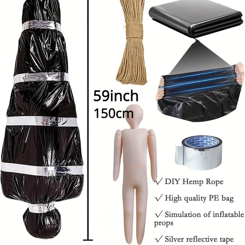 Inflatable Corpse Props, 1 Set Outdoor Halloween Decorations, Halloween Decorations for Home Yard Garden, Halloween Costumes